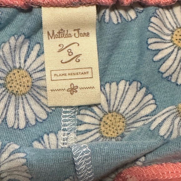 Matilda Jane Enchanted Garden Flower Pajama Set Size 8 - Picture 12 of 12